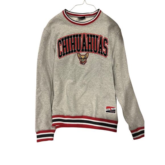 New Era Chihuahuas Baseball Crewneck Sweatshirt Mens M - Picture 1 of 3